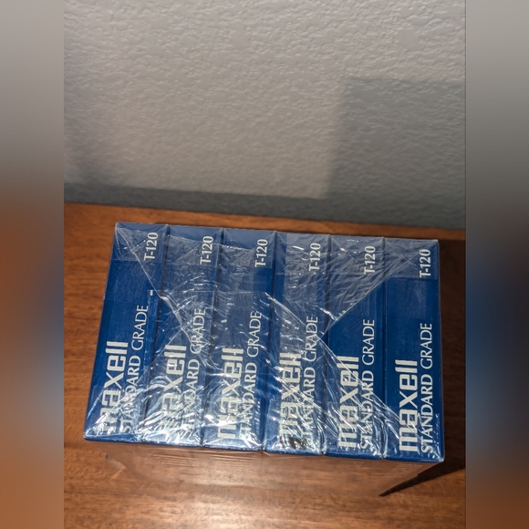 Maxell Standard 6 Pack VHS Tapes New In Sealed Packaging - Picture 4 of 5